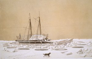 ユージーンチセリ（1813-90）によって刻まれた「Nos Souvenirs de Kil-Bouroun pendant L&39;Hiver passe dans Le Liman du Dnieper、1855-56」から刻まれた氷に侵攻されたキルブローンのラフレッシュは、1860年頃に出版されました（参照 作： Adolphe Jean Baptiste Bayot and Antoine Leon Morel Fatio